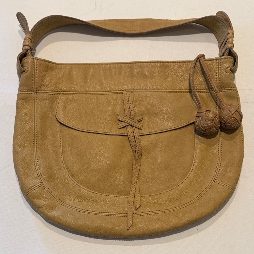 Fossil Tan Leather Hobo Bag